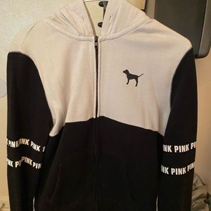 Medium Pink Victoria Secret Zip Up Hoodie